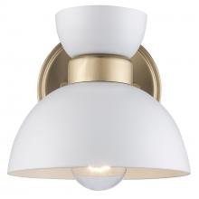 Trans Globe 71851 WH-AG - 1LT SCONCE-DOUBLE METAL SHADE-